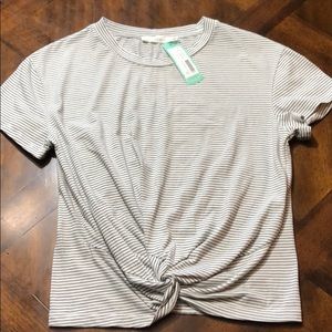 Black and white striped T-shirt